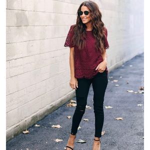 Vici | Alyssia Lace Top